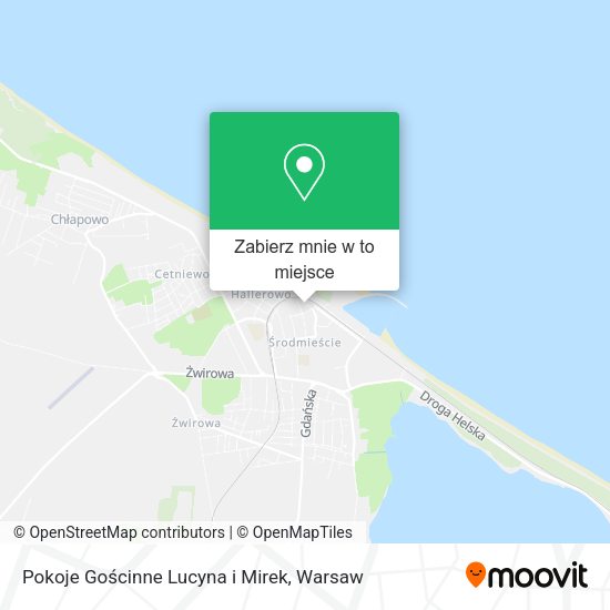 Mapa Pokoje Gościnne Lucyna i Mirek