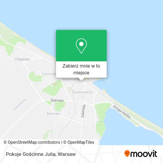 Mapa Pokoje Gościnne Julia