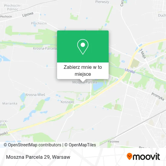 Mapa Moszna Parcela 29