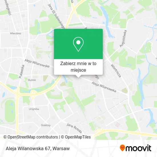 Mapa Aleja Wilanowska 67