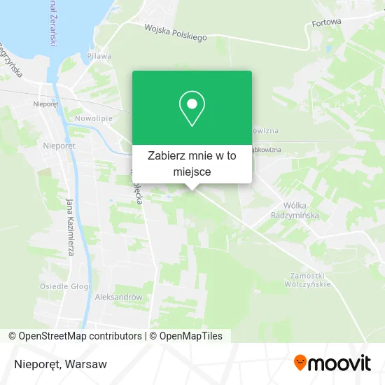 Mapa Nieporęt