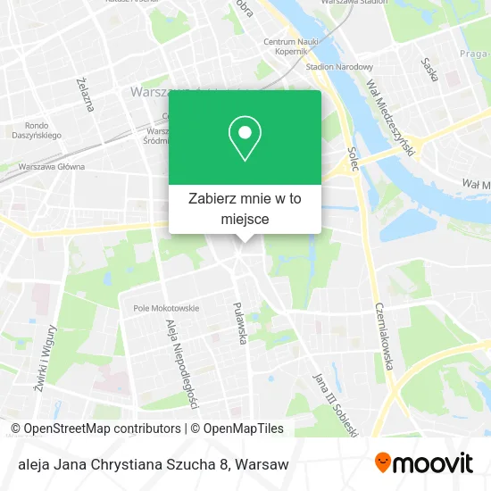 Mapa aleja Jana Chrystiana Szucha 8