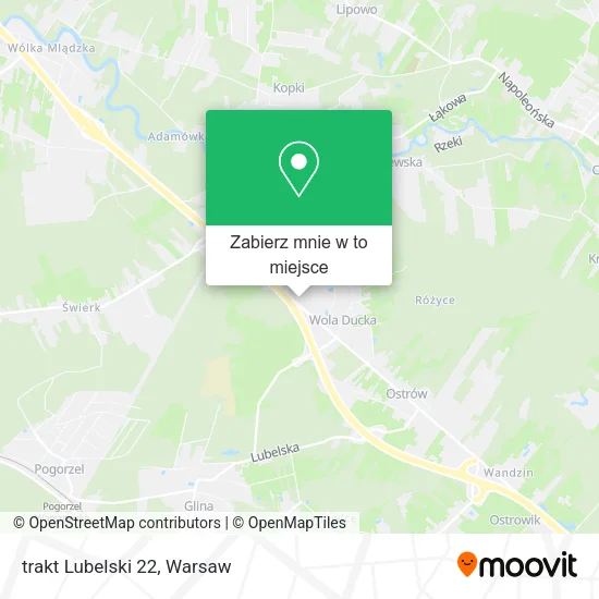 Mapa trakt Lubelski 22