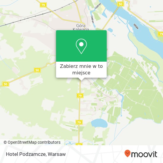 Mapa Hotel Podzamcze