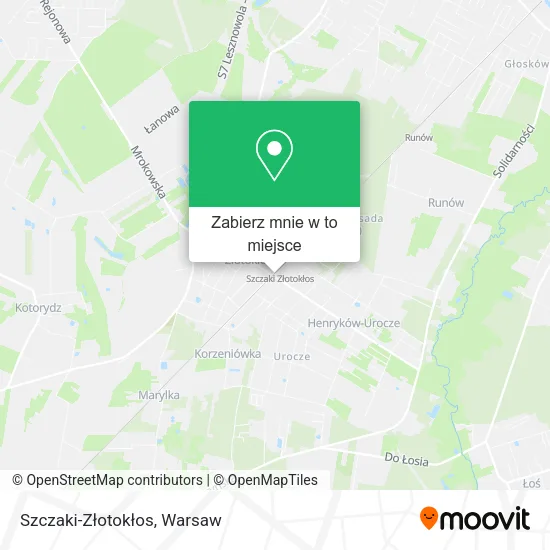 Mapa Szczaki-Złotokłos