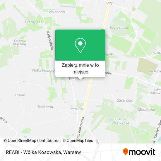 Mapa REABI - Wólka Kosowska