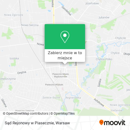 Mapa Sąd Rejonowy w Piasecznie