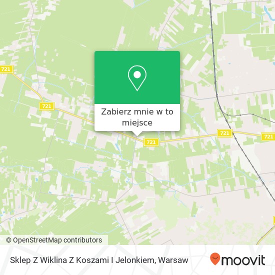 Mapa Sklep Z Wiklina Z Koszami I Jelonkiem