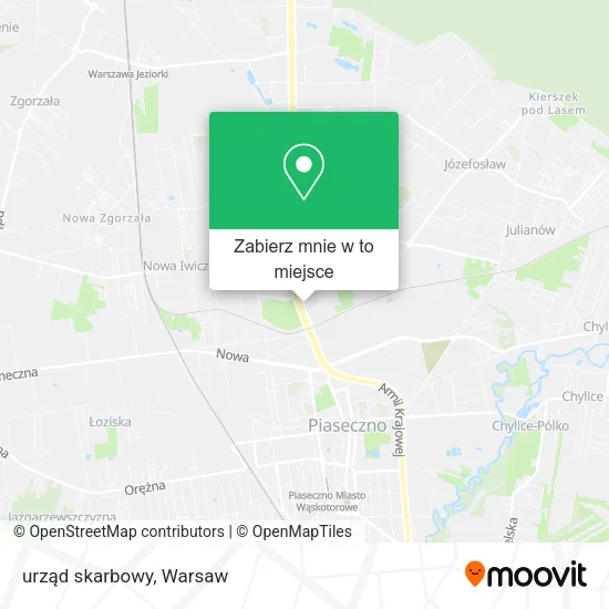Mapa urząd skarbowy
