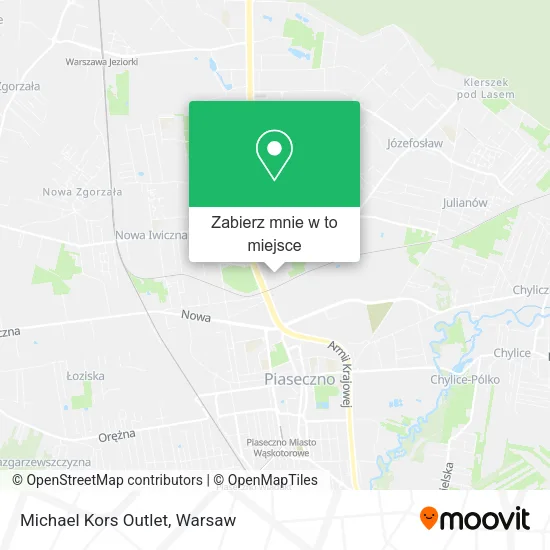 Mapa Michael Kors Outlet