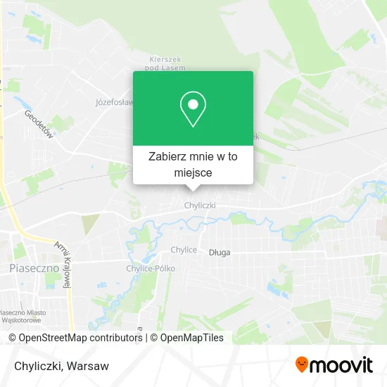 Mapa Chyliczki