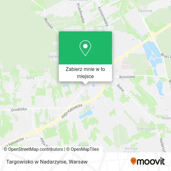 Mapa Targowisko w Nadarzynie