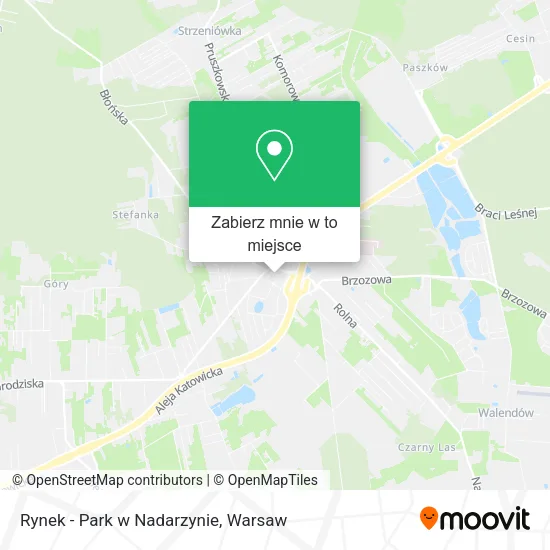 Mapa Rynek - Park w Nadarzynie