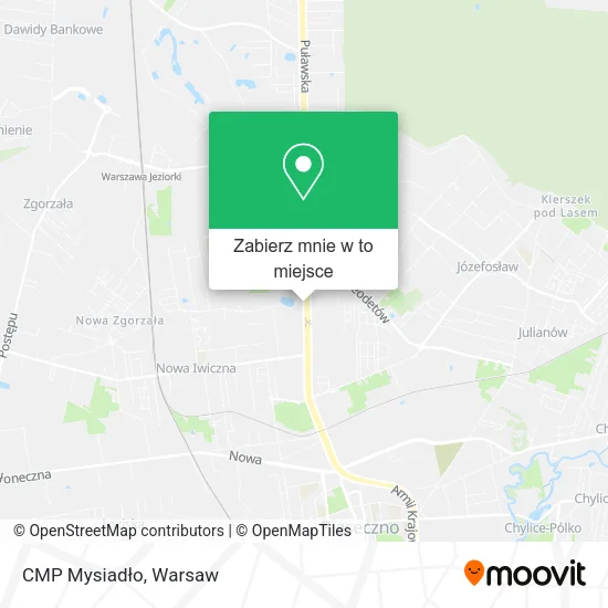 Mapa CMP Mysiadło