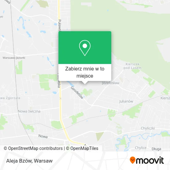 Mapa Aleja Bzów