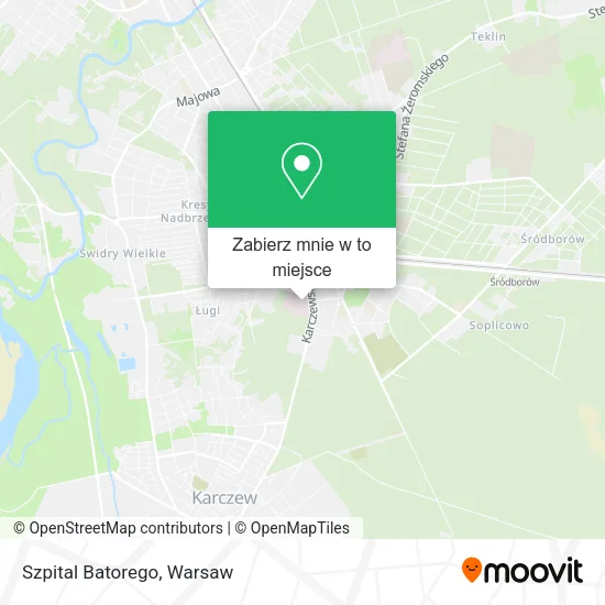 Mapa Szpital Batorego