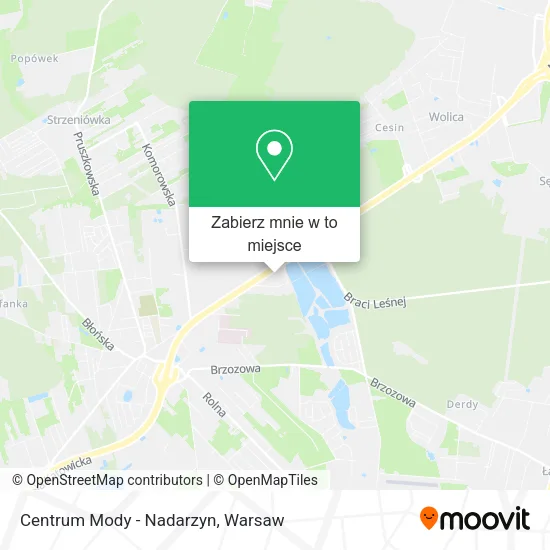 Mapa Centrum Mody - Nadarzyn