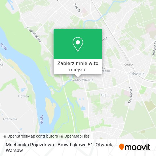 Mapa Mechanika Pojazdowa - Bmw Łąkowa 51. Otwock