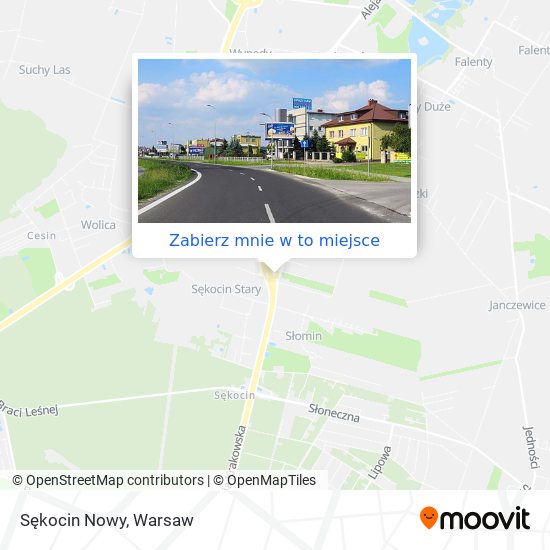 Mapa Sękocin Nowy