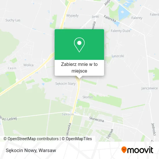 Mapa Sękocin Nowy