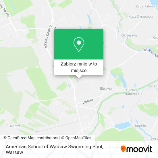 Mapa American School of Warsaw Swimming Pool