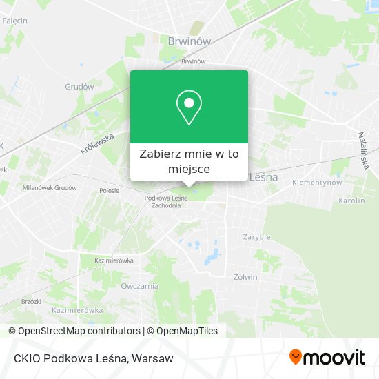 Mapa CKIO Podkowa Leśna