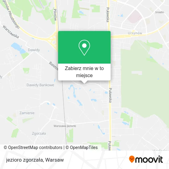 Mapa jezioro zgorzała