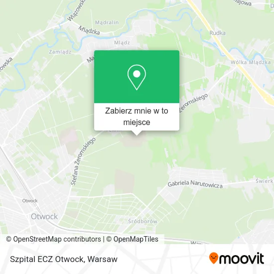 Mapa Szpital ECZ Otwock