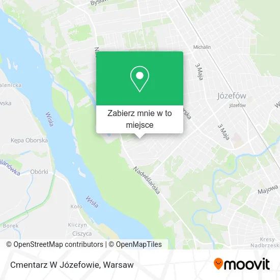 Mapa Cmentarz W Józefowie