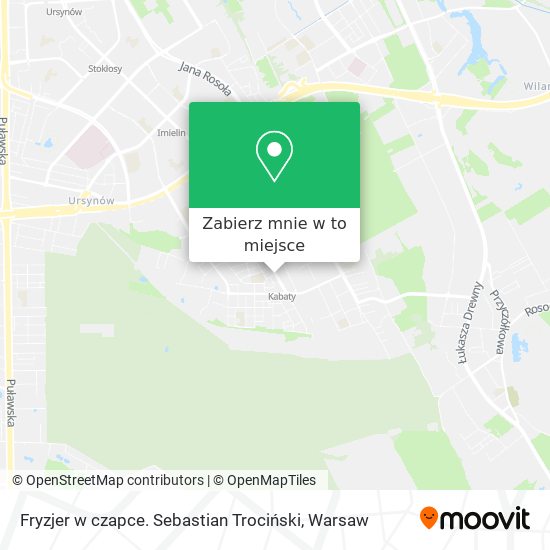 Mapa Fryzjer w czapce. Sebastian Trociński