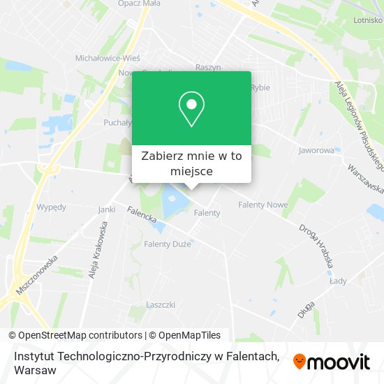 Mapa Instytut Technologiczno-Przyrodniczy w Falentach