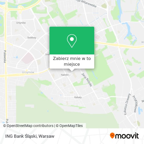 Mapa ING Bank Śląski