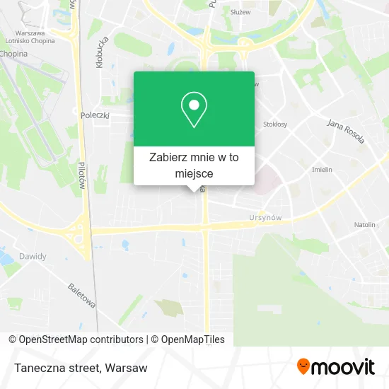 Mapa Taneczna street
