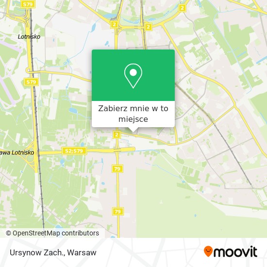 Mapa Ursynow Zach.