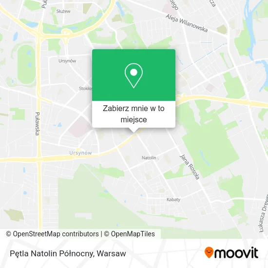 Mapa Pętla Natolin Północny