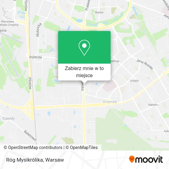 Mapa Róg Mysikrólika