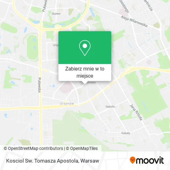 Mapa Kosciol Sw. Tomasza Apostola