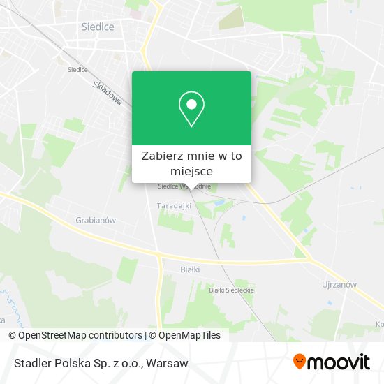 Mapa Stadler Polska Sp. z o.o.