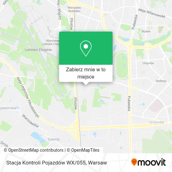 Mapa Stacja Kontroli Pojazdów WX / 055