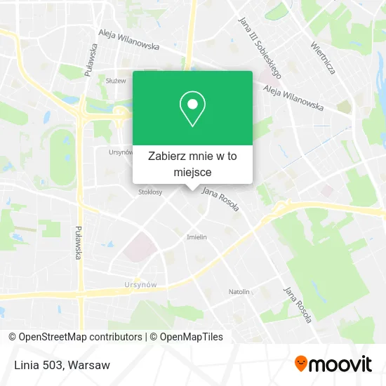 Mapa Linia 503