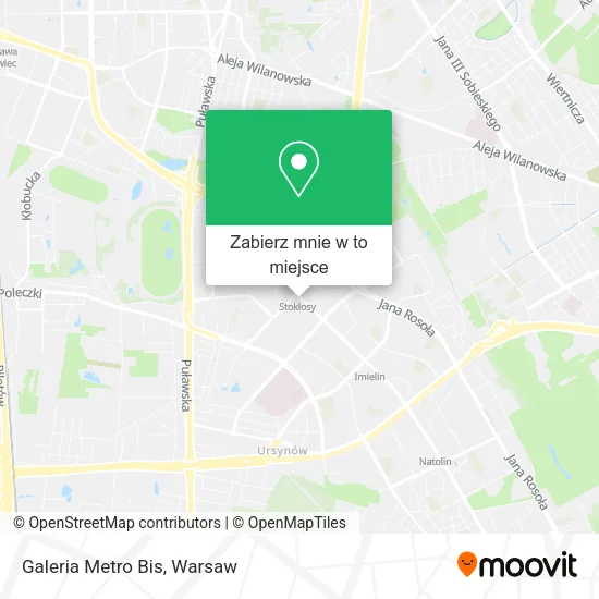 Mapa Galeria Metro Bis