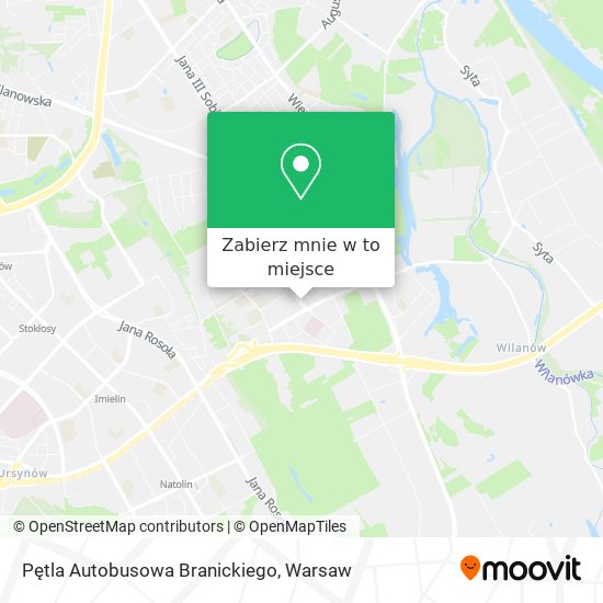 Mapa Pętla Autobusowa Branickiego