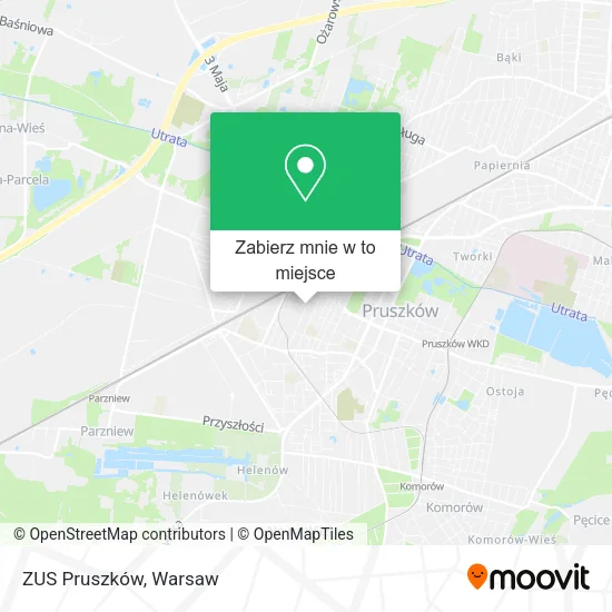 Mapa ZUS Pruszków