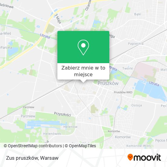 Mapa Zus pruszków