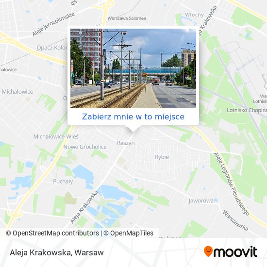Aleja Krakowska w Warsaw (Autobus, Kolej lub Tramwaj