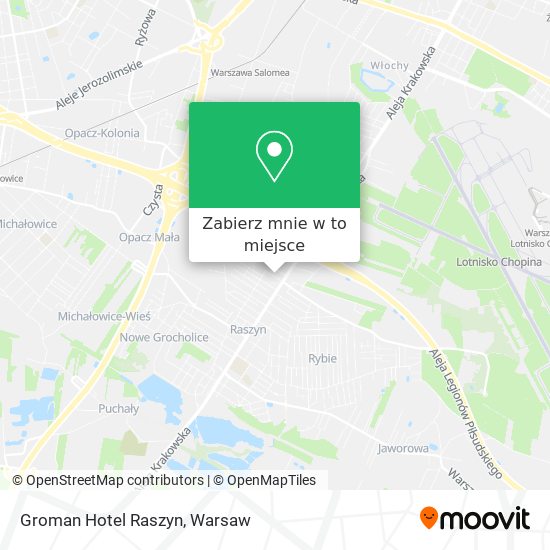 Mapa Groman Hotel Raszyn