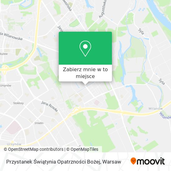 Mapa Przystanek Świątynia Opatrzności Bożej