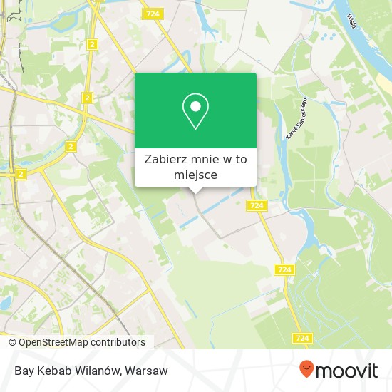 Mapa Bay Kebab Wilanów