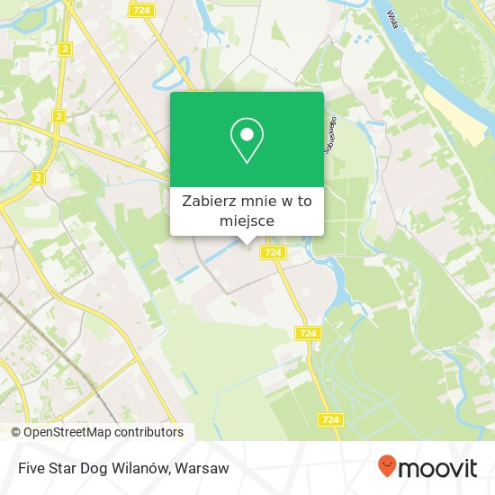 Mapa Five Star Dog Wilanów