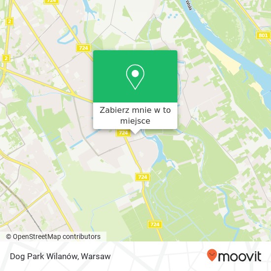 Mapa Dog Park Wilanów